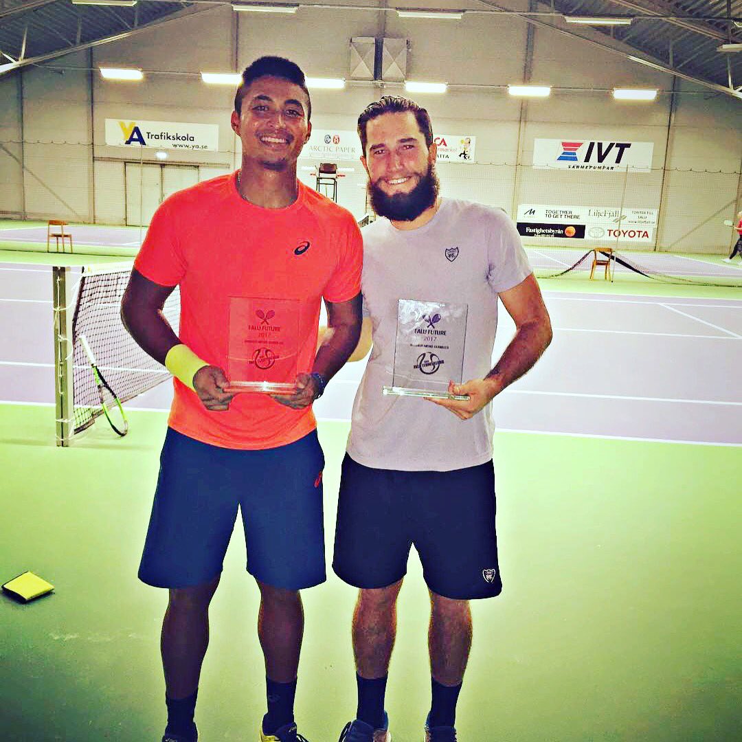 LorietLion's tweet photo. CONGRATULATIONS HUNTER REESE (USA) AND RUBEN GONZALES (PHI) FOR WINNING IN FALUN SWEDEN! #Loriet #ProTeam #WeartheLion #champions #tennis https://t.co/YcGr5AkFYR