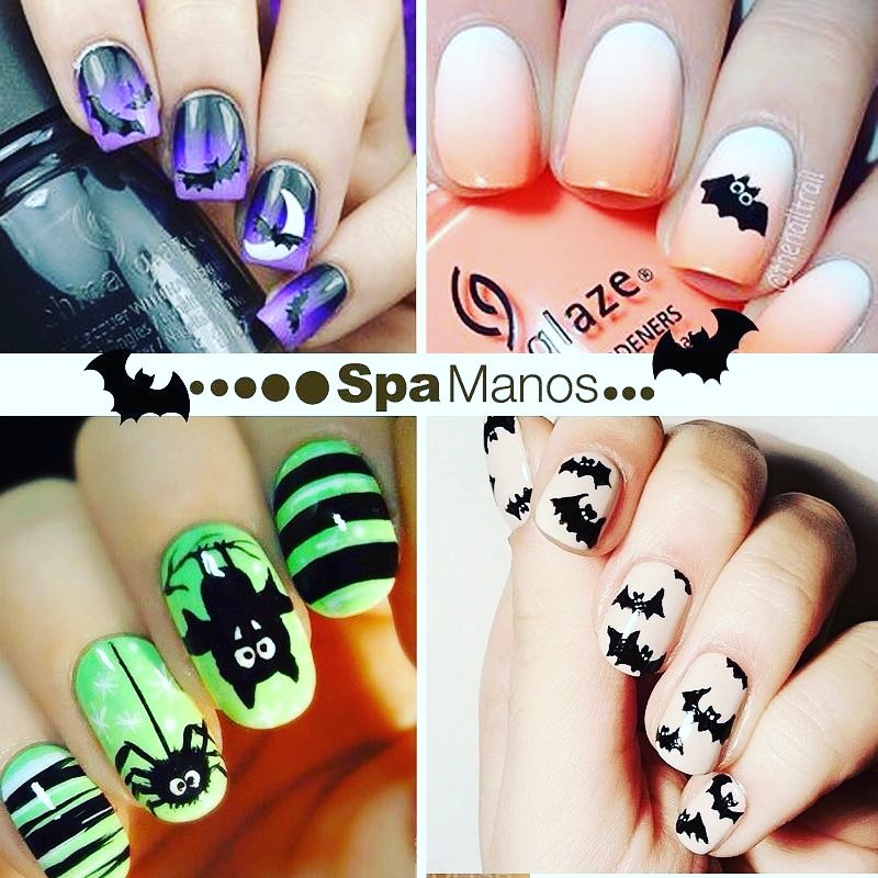 SpaManosUSA's tweet photo. Some ideas for #Halloween... 🦇🎃👻 #SpaManos #BatNails #SpaManosUSA #ghost #SpaManosWeston #manicure #SpaManosPompano #NailArt #sunday #Miami https://t.co/kOp8mC59zR