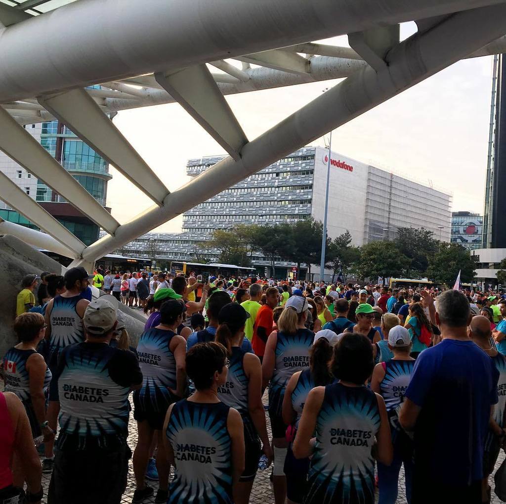 TeamDiabetesDC's tweet photo. Bright and early this morning preparing to walk and run the Lisbon RnR marathon, half marathon and 8k. Well done t… https://t.co/rUuHiqDKO3 https://t.co/JVmrMlfm8z