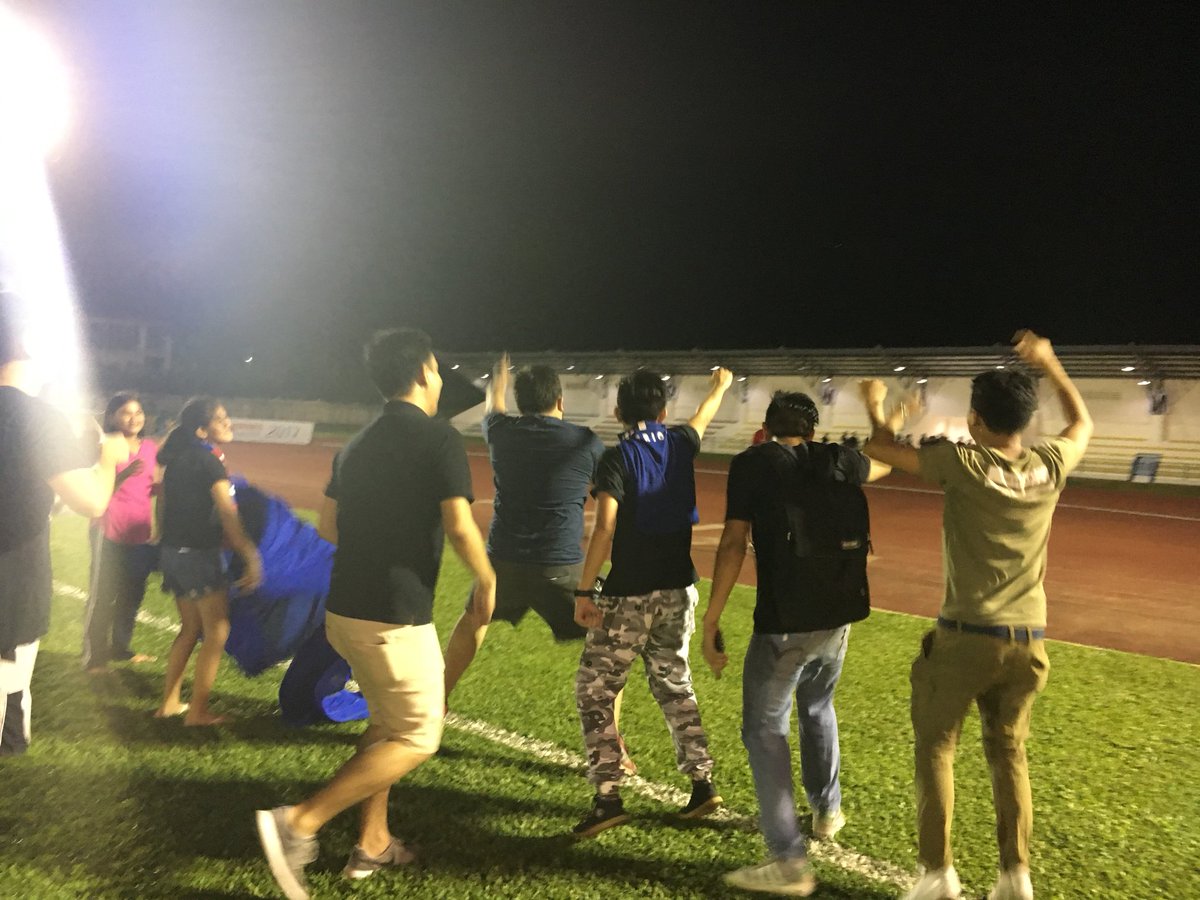 First WIN!!!! It’s Electric here in Tagum Sports Complex. HISTORIC NIGHT FOR MINDANAO’s FOOTBALL!!! 🔴🔵🦅