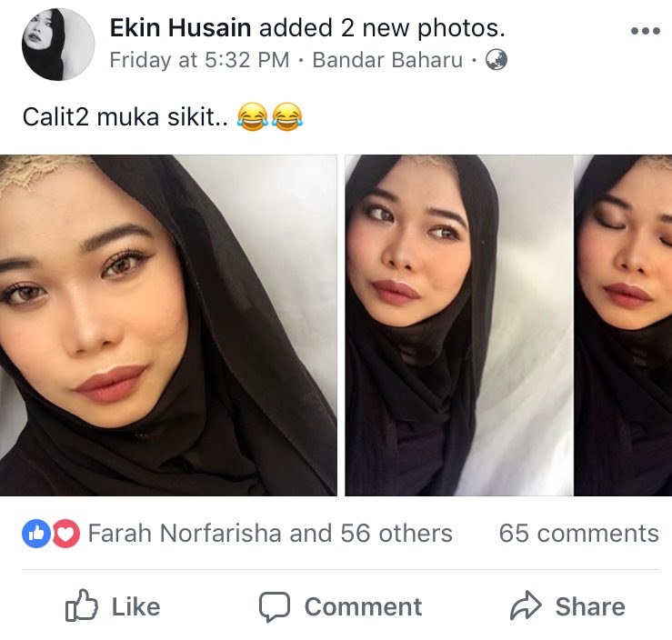 kincijaro's tweet photo. Aku penat la selpie cantik2.. tapi laki aku spoil kat komen😒 https://t.co/bJ6HCITVMK
