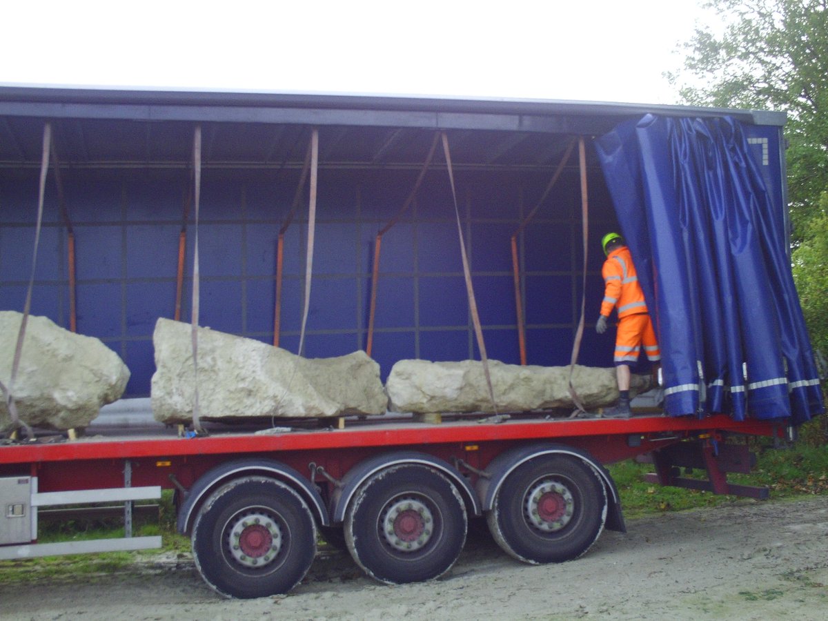 clarke_son's tweet photo. Great to send out a large amount of totternhoe clunch for the restoration of Henlow Church. #wildlifetrust #historic #churchs #clunchstone https://t.co/bVrG9pVj7z