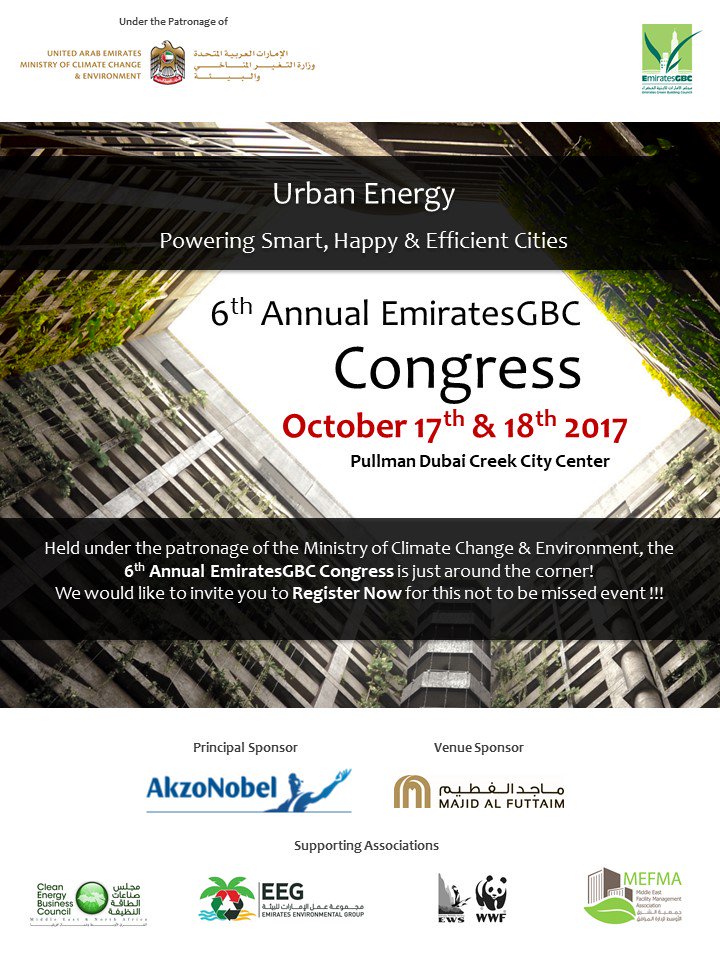 EmiratesGBC's tweet photo. #EmiratesGBCCongress to "Highlight #wellbeing in #smart & #efficientcities" #Read https://t.co/dIh0rpjhfx #Register https://t.co/8DZaKh0Gyg https://t.co/9c8EAYpIvi