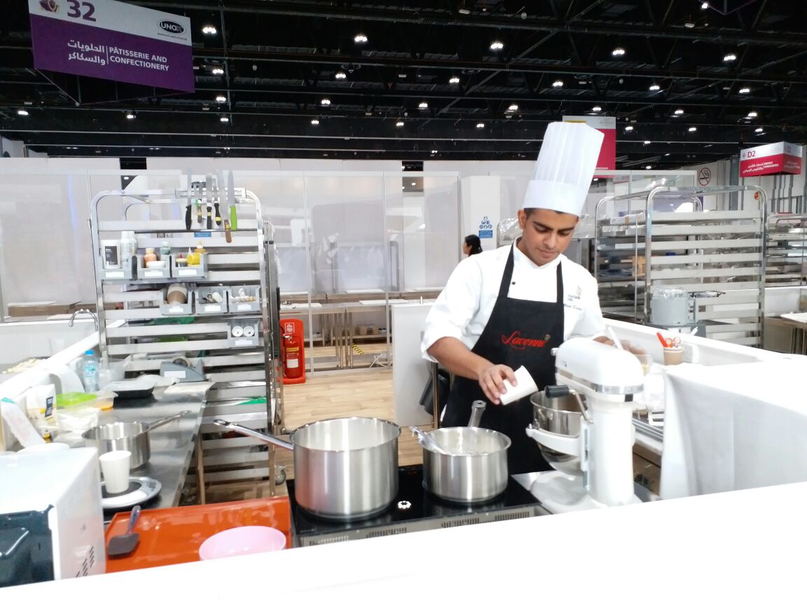 skillthsc's tweet photo. Mohit Dudeja, representing Team India on Day1 of WorldSkills Abu Dhabi 2017 for Confectionary Skills.
#SkillTHSC #WorldSkills2017 #AbuDhabi https://t.co/o9aX7lqLTo