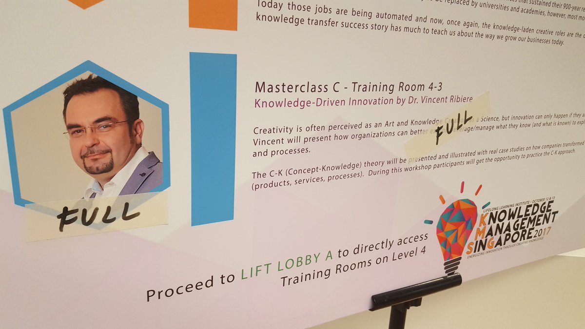 VincentRibiere's tweet photo. Introducing #CKTheory at #kmsg17. Full house and great #creativity and #knowledge sharing https://t.co/s3ztKyxDa7