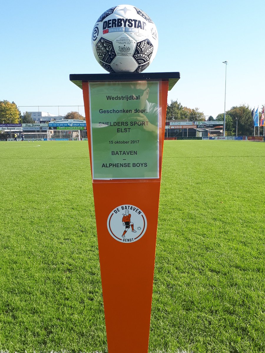 Wedstrijdbal sponsor van vanmiddag.