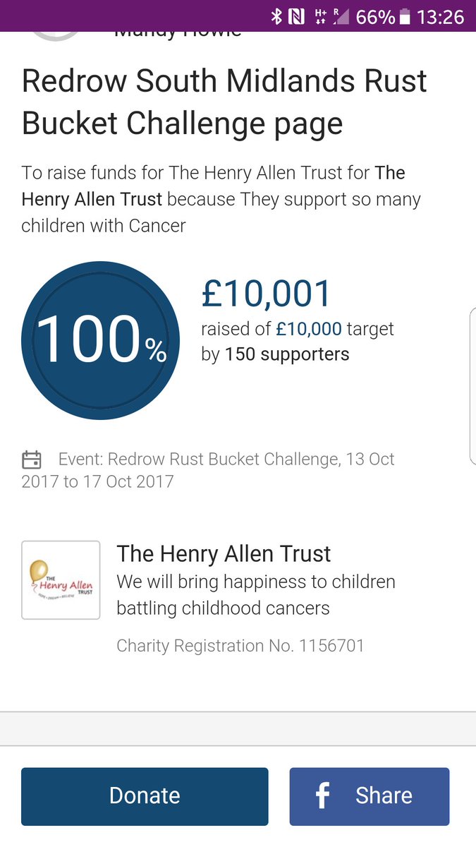 RustBucketeers's tweet photo. What can we say.....just thank you! Thank you so much to all those who have supported and helped us reach our target for @Henryallentrust https://t.co/y8nHZPtUM0