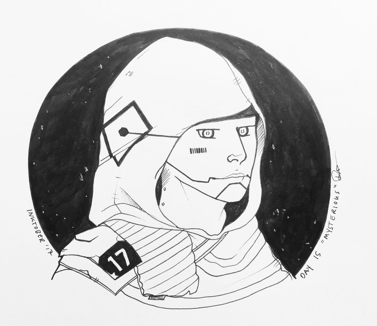 RobynBelvo's tweet photo. Inktober Day 15 “mysterious” #INKTOBER17 #inktoberday15 #inktober https://t.co/OLkTzGVWSO