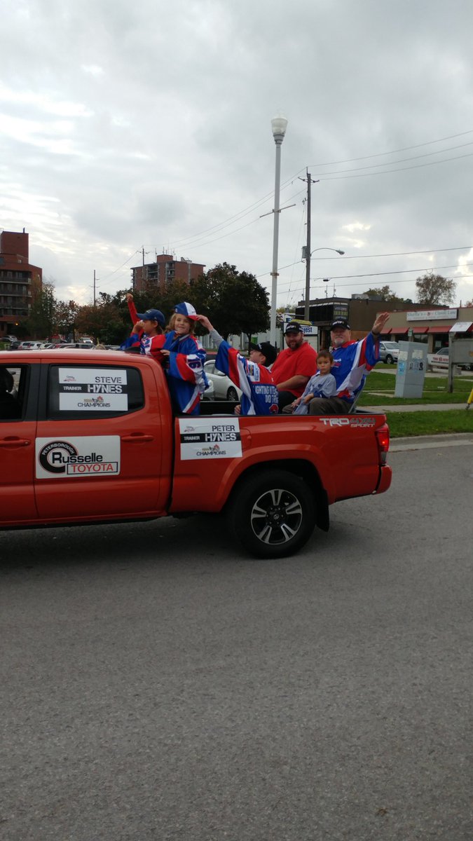 theigh77's tweet photo. Mann Cup parade @PtboLakersLax 
Congratulations https://t.co/mPZFimvkfw