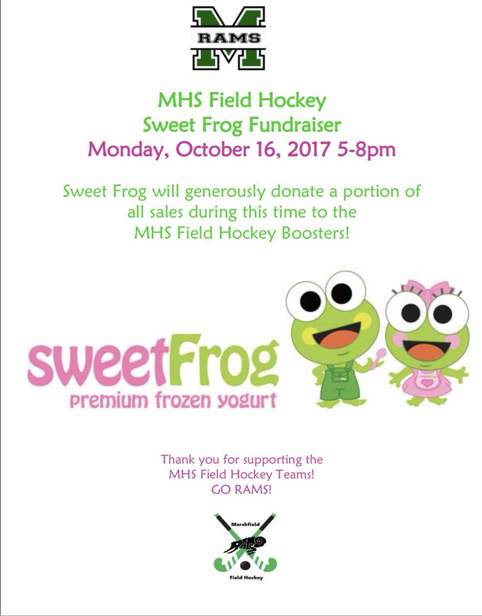 RamsHSFockey's tweet photo. Hope to see everyone tomorrow night at Sweet Frog! Enjoy some delicious froyo &amp; support the 61 awesome players in our program🏑🍦🏑🍦🏑🍦🏑 https://t.co/laFh6CRePg