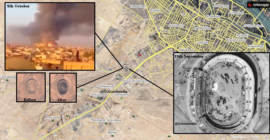 Склад боеприпасов в Дейр-Эз-Зор уничтожен бомбовым ударом БЛА Халифата 8 октября