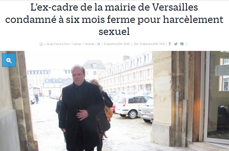pauvreencolere's tweet photo. RT=#NOMMER
ex #mairie d #Versailles #condamné à6m ferme pr #harcèlement
Rémy #leGall harceleur #sexuel
#UDF=#PRISON!#pictout
#balancetonporc https://t.co/lYyvH1CY8m