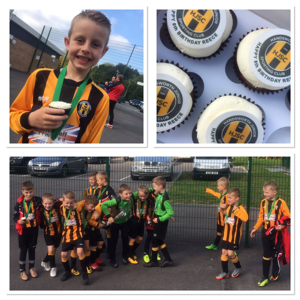 Early Birthday Buns with the Boys for Reece's 8th Birthday #Reece #HandsworthBoys @U8Handsworth 🦁⚽️💛 <a href="/darren_c86/">Darren chilvers</a>