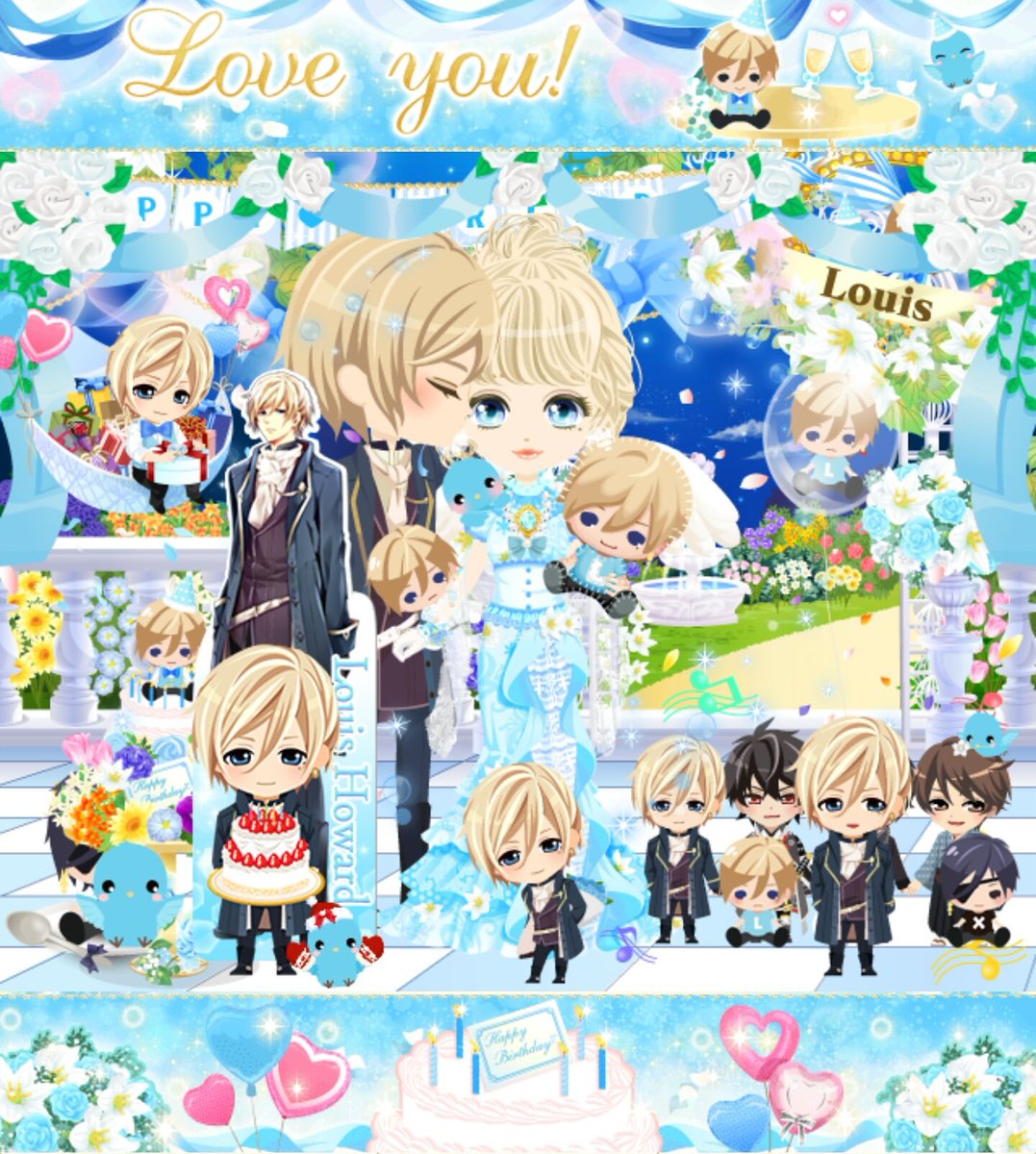 hlouislvna's tweet photo. ルイお誕生日おめでとうございます🙌💓
今年もお祝いできてとても嬉しい🤗✨
王宮で一番最初に出会ってからずっとルイへの大好きの気持ちは変わらず6度目の誕生日に！笑
これからもずっと大好きです！良い年になりますように✨
田舎から愛を込めて。
#イケメン王宮　#100プリ
#ルイ誕生祭 https://t.co/SgqeVVGiUy