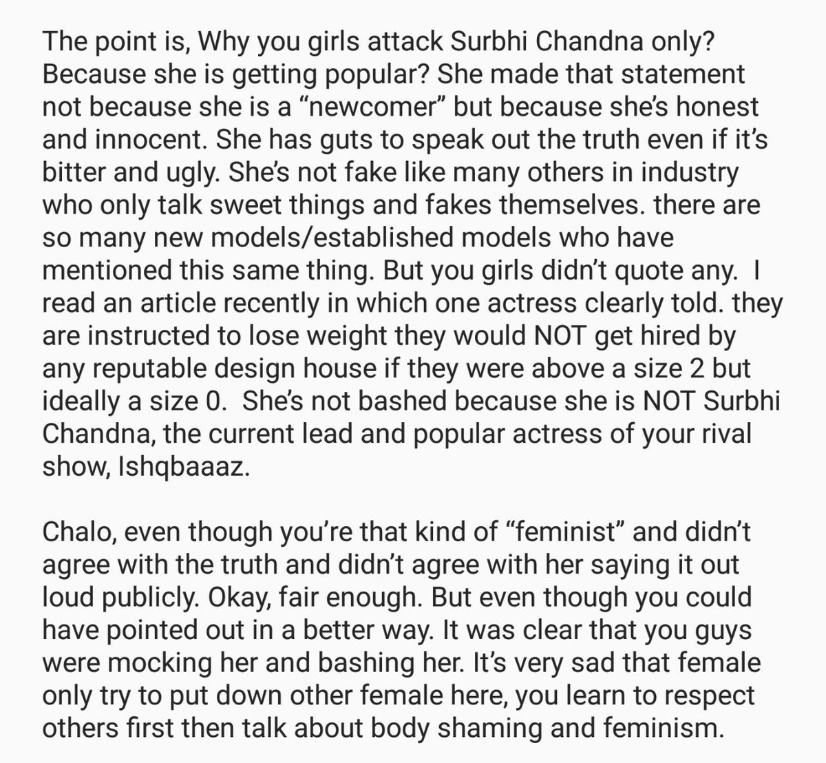 NotAfangirll_'s tweet photo. So this note is for all those jobless people who are behind Surbhi lately. I hope you guys use common sense and get my point. #Ishqbaaaz https://t.co/spmPRJQLNR