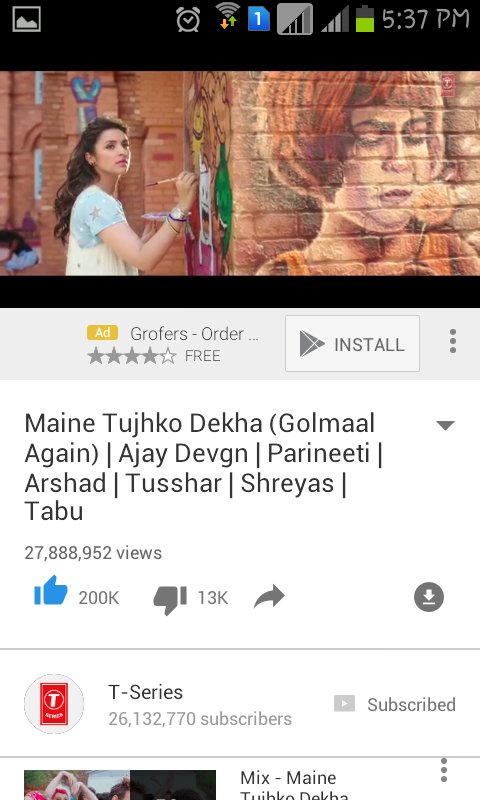 AishuAM's tweet photo. @AmaalMallik see here.. 
27M+ more views here ;) wohooo♥♥
#Congratulations ♥
Your Music is just #Wowww♥
Fav part #NeendChurai
@Sukritikakar♥ https://t.co/p4rhIXfGlE