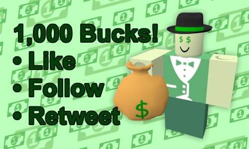 hillofbricks's tweet photo. Fancy being rich? Like, follow and retweet for your chance to win 1,000 bucks!
Giveaway ends October 31st, good luck! https://t.co/16jfnDXaTL