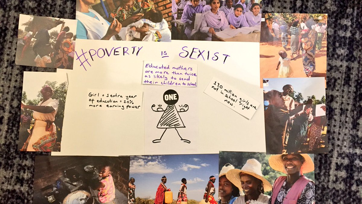 'LIKE' this photo if you believe POVERTY IS SEXIST! 👧🏻👧🏼👧🏽👧🏿team Brussels Sprouts is out here fighting poverty #ONEYouth17 <a href="/ONEinEU/">ONEinEU</a> 🗣