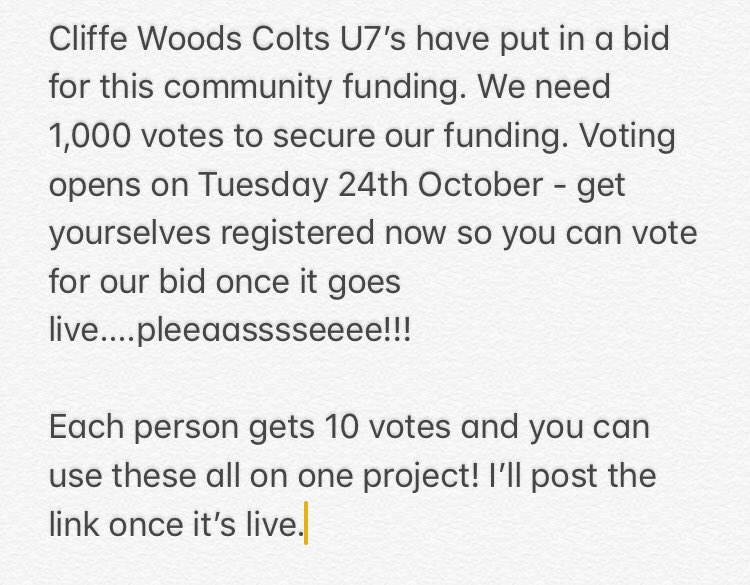CWCFCMens's tweet photo. Please register for the Aviva Community Fund! Link to follow https://t.co/e8nkwPe7TC