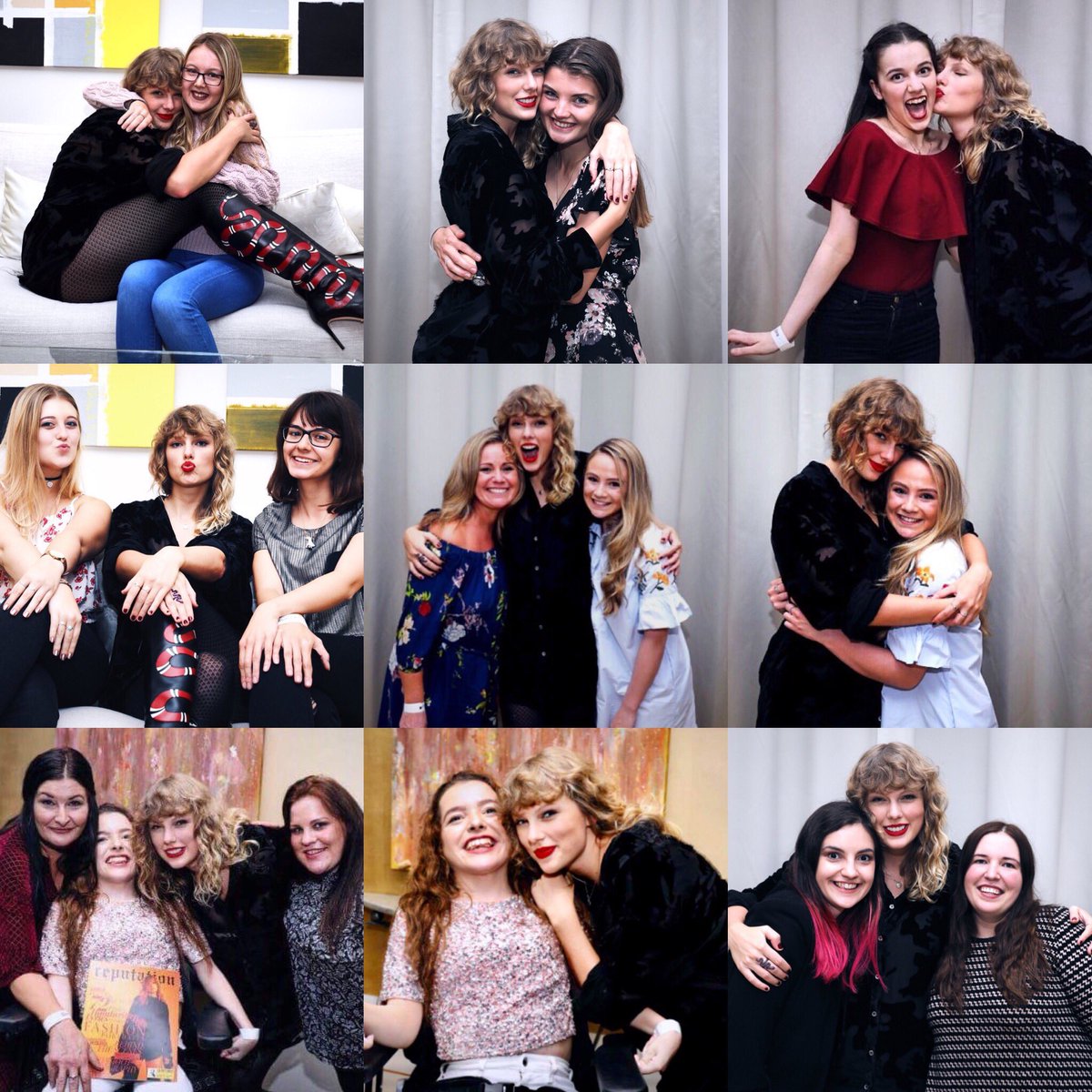 TSwiftLA's tweet image. Taylor with fans at the first #reputationSecretSession in London!