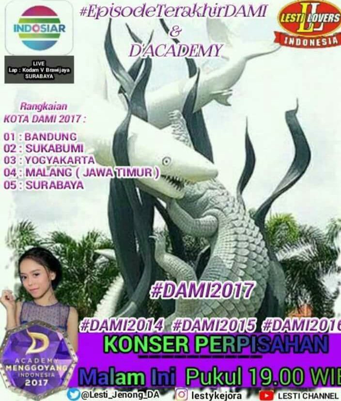 Jadi kan ini perpisahan yg termanis #LestyKejoraLiveDAMISBY