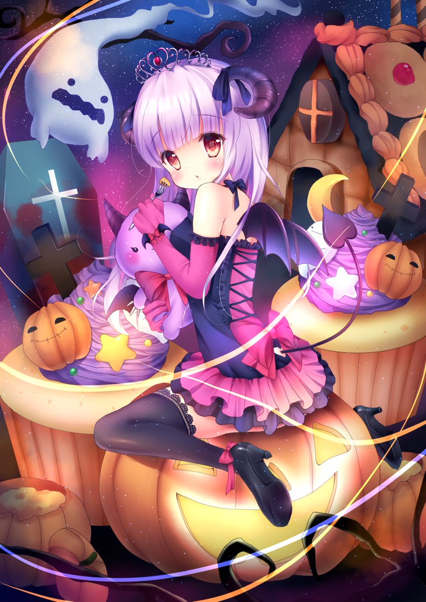 「? Halloween2017 ?
お菓子大好きなスイートデビルちゃんです ??」|ゆゆこ🎀🤍のイラスト