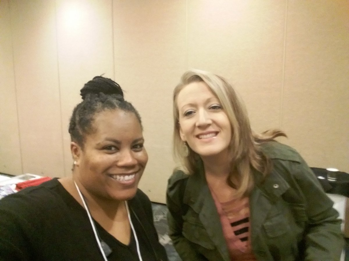Ms_King819's tweet photo. Sharing a smile with fellow @RCS_NC #2017FallInstitue @ncntspuncga https://t.co/mJSYnf1NJv