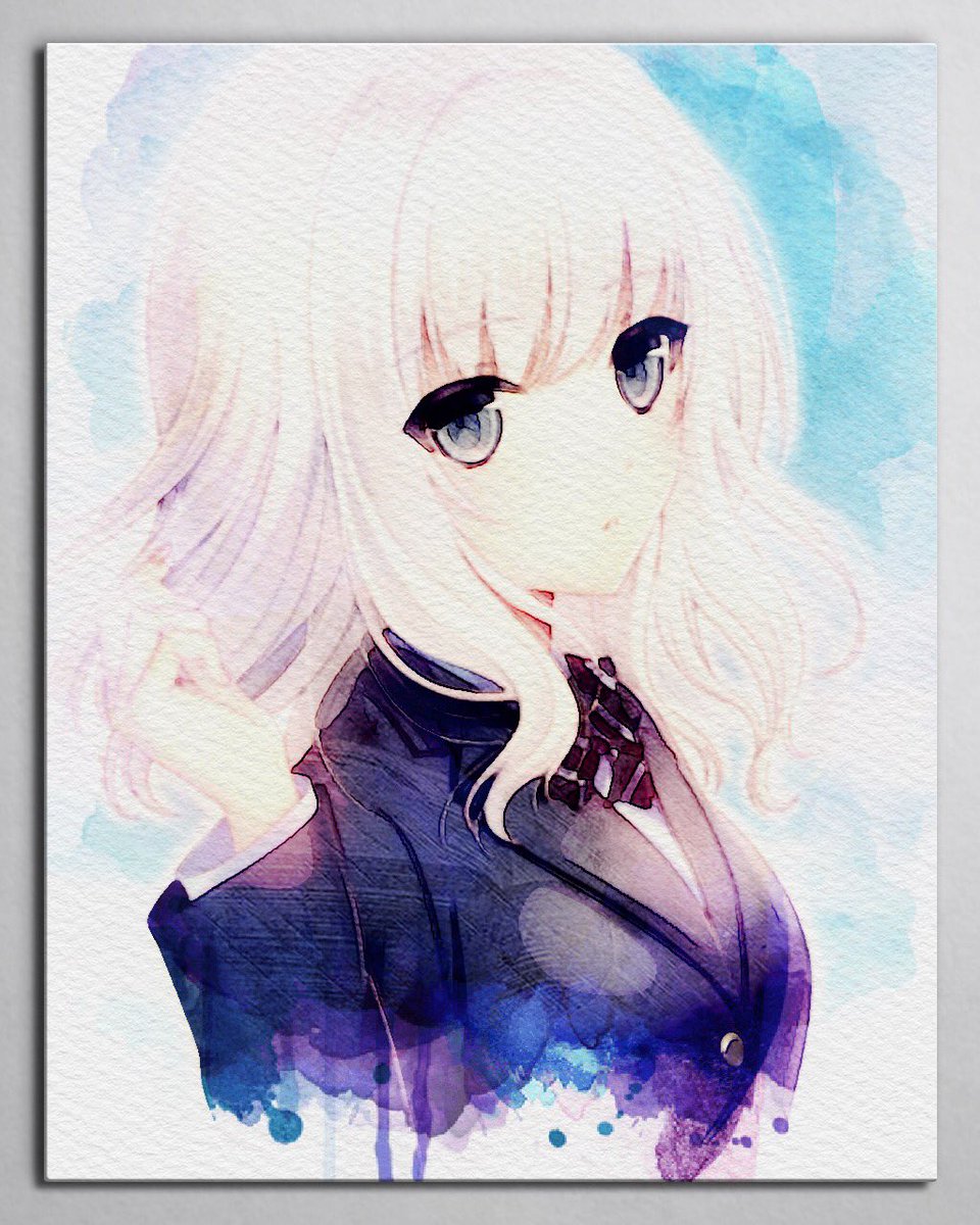 流行りのアプリで加工してみました(・▽・) 線が太めの絵の方が合いそう… 