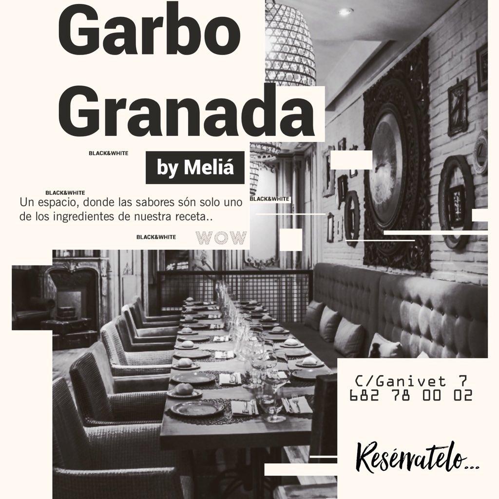 Tomamos algo? 
Regálate un momento #Garbo y que que la única preocupación sea elegir , #Almuerzo #Cafe #Brindis#cena #melia , te esperamos..