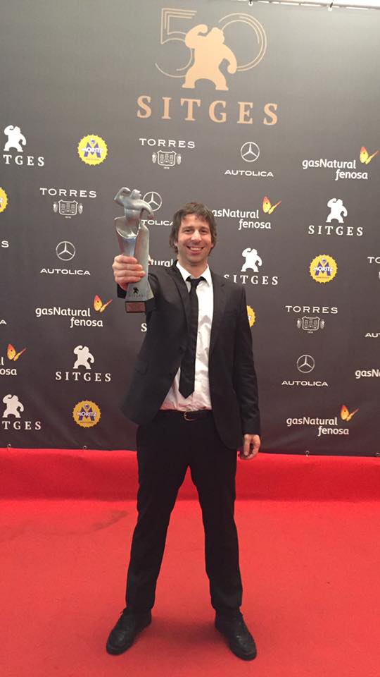 Best Film Award at Sitges Film <a href="/sitgesfestival/">Sitges Film Festival</a> Blood window. A dream come true. <a href="/Madrazafilm/">Madraza Film</a> #award #redcarpet #Director #film #cine