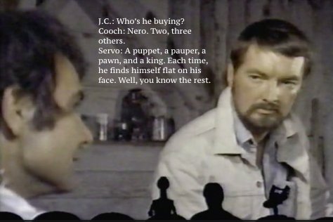 AnnotatedMST's tweet photo. #ThatsLife #DeanKay #KellyGordon #FrankSinatra 

#puppet #pauper #pirate #poet #pawn #king [Shouldn't that be 'ping'?] 🤣

MST3K: Sidehackers https://t.co/RnYReMU3TC
