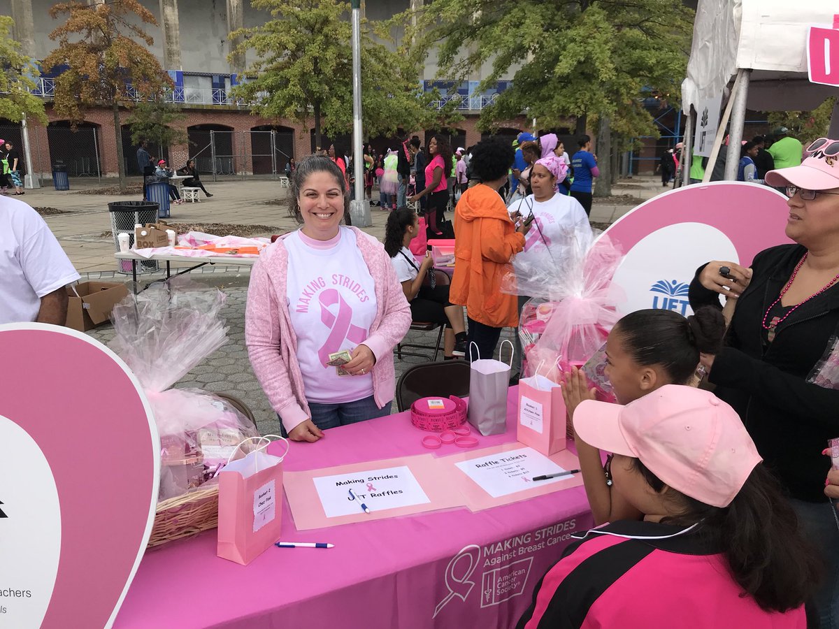 BBOUFT's tweet photo. Laurie Lubman, Coordinator for the walk @UFT @AmericanCancer #makingstrides2017 #fightcancer @d11uftrep @D12UFTRep @UFTParas https://t.co/z2sTZICKnh
