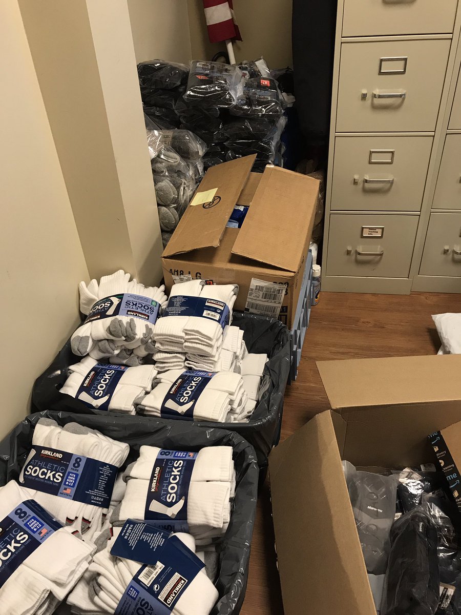 HouseofMercyROC's tweet photo. Thank you to everyone who has been donating socks! Socks and underwear are always at the top of our wishlist #roc #socksforhomeless https://t.co/uxyfRb8cmL