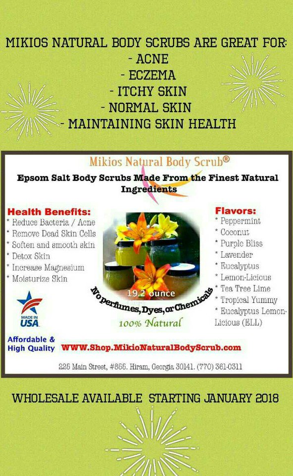 MikiosBodyScrub's tweet image. Got Eczema, acne, itchy skin, or just want to maintain skin health? Try us! We will not disappoint you.