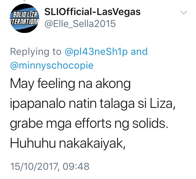 filipinas23's tweet photo. I can’t help but comment coz I am pretty sure that the Solid LQs helped too with Liza’s awards today. https://t.co/tzjiXiSoTd