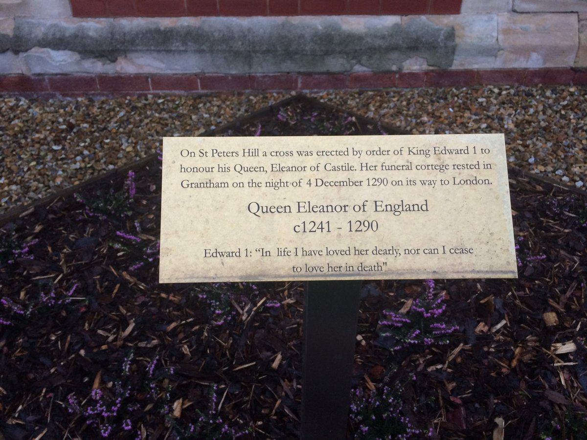 In 2015 the local civic council erected this wonderful plaque to Eleanor’s memory as no cross now stands in Grantham. #EleanorShow