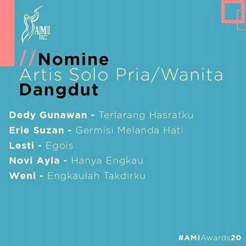 Semoga ada rezekimu di AMI Aards 2017
#LestyKejoraLiveDAMISBY