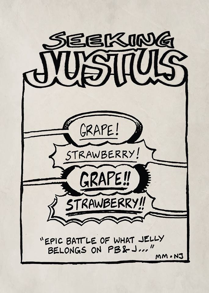 seekingjustus's tweet photo. Everyone knows it's grape!  #PBandJ #PeanutButter #Jelly #Strawberry #Grape #webcomics #comicstrip https://t.co/Vgct2LlKM3