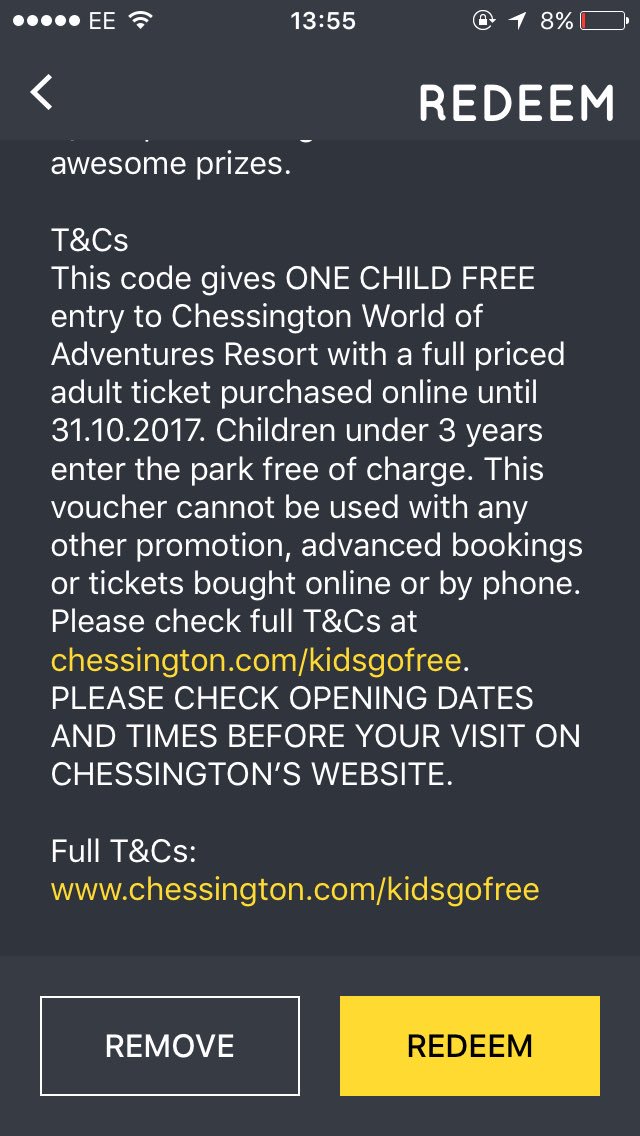 tearlessariana's tweet image. Can&apos;t use this! Anyone want a free voucher code for a child? #SnatchChessington #Chessington please read T&amp;amp;CS chessington.com/misc/extra-ter…