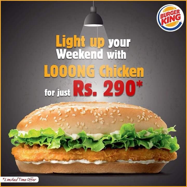 BurgerKingPak's tweet photo. Brighten up your #Sunday! #LongChicken burger for just Rs. 290*
Order Online: https://t.co/UfPe04Wjjv
Call: 111-11-25-25
*offer ending today https://t.co/UnUIQi8wV8
