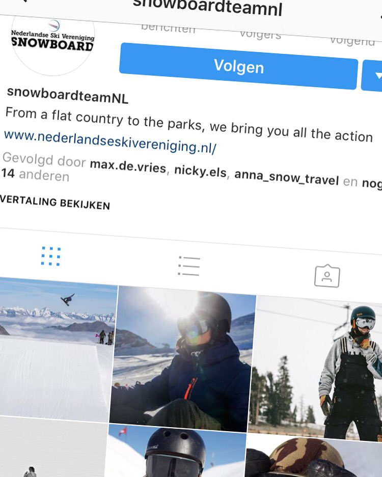 Follow the team now on Instagram! #snowboardteamnl