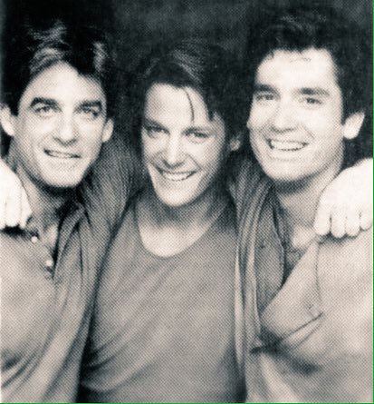 TeamMattAshford's tweet photo. Picture of the day: #MatthewAshford as #CagneyMcCleary w/ #DavidForsyth and #JeffreyMeek as Quinn and Hogan #SFT (1986) https://t.co/zRNII1g9Ll
