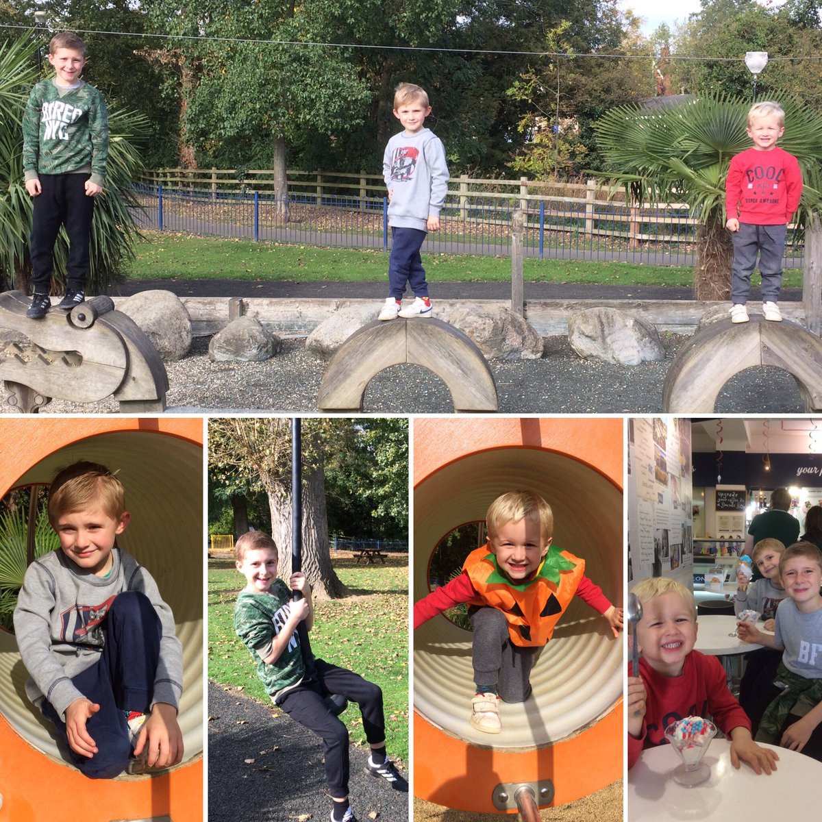 AlisonGoodacre's tweet photo. Sunday fun 👨‍👨‍👦🍦🎃😍 https://t.co/1Z50s05yKd