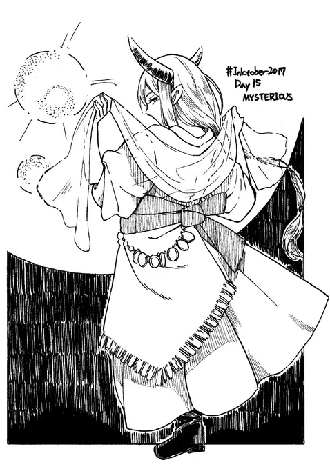 #inktober2017 #inktoberday15 Day 15 - Mysterious 