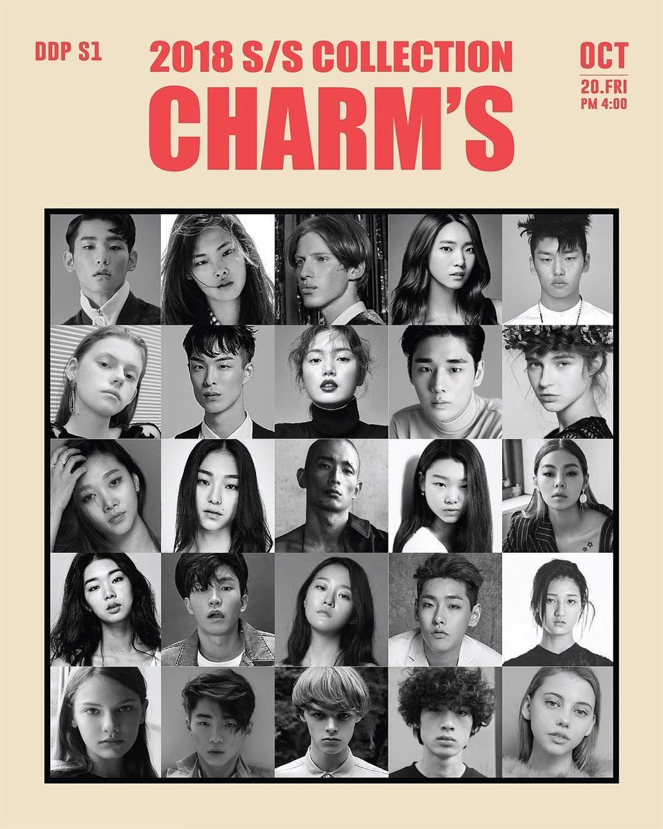 ForMo_Team's tweet photo. Model Line Up - Charm's
#seoulfashionweek #SFW #SS2018 #Fashionweek #runway #DDP #modellineup #malemodel #koreanmodel #모델 #서울패션위크티켓이벤트 https://t.co/LicX0HjkSt