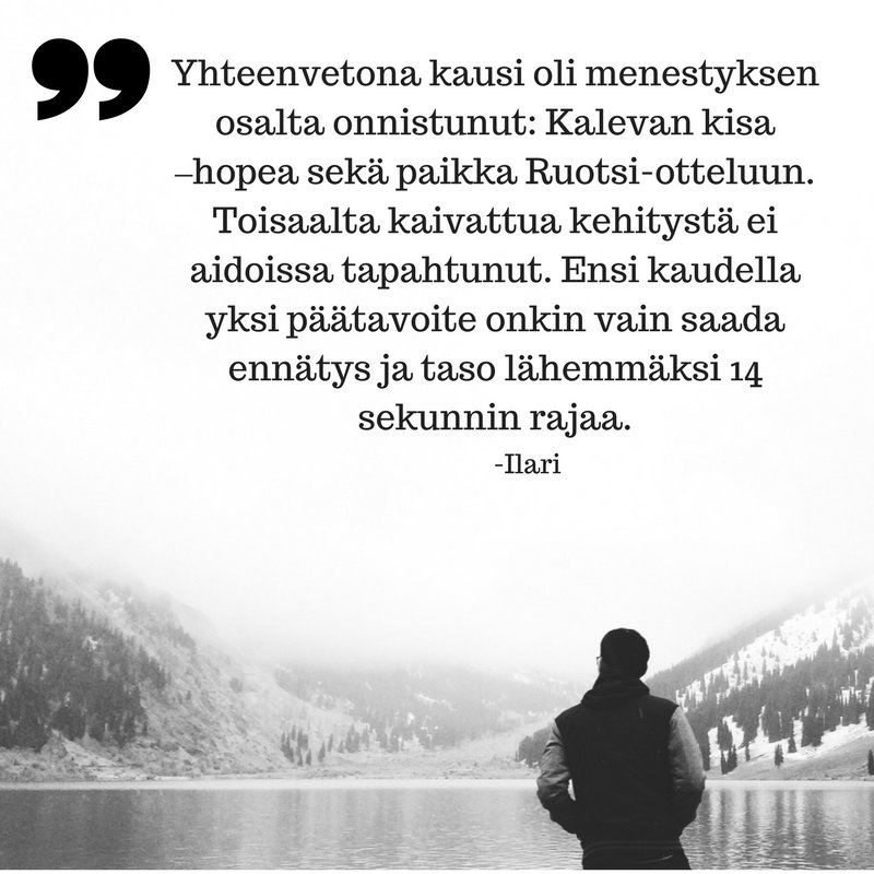 Ilari kirjoittaa blogissa kuluneesta kaudesta ja luo katsauksen tulevaan. Klikkaa lukemaan:  stoori.fi/harju2018/mita…  #kalevankisat2018
