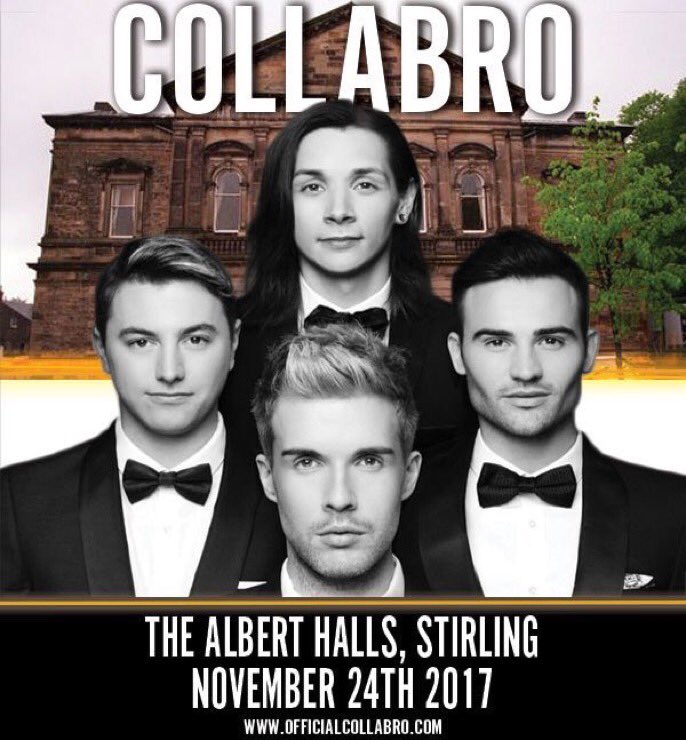 CollabroBuzz's tweet photo. Stirling! Collabro are coming to The Albert Halls on November 24th! Love #MusicalTheatre? This is perfect for you!
https://t.co/mskuKJQcMO https://t.co/x4qahG2zWs