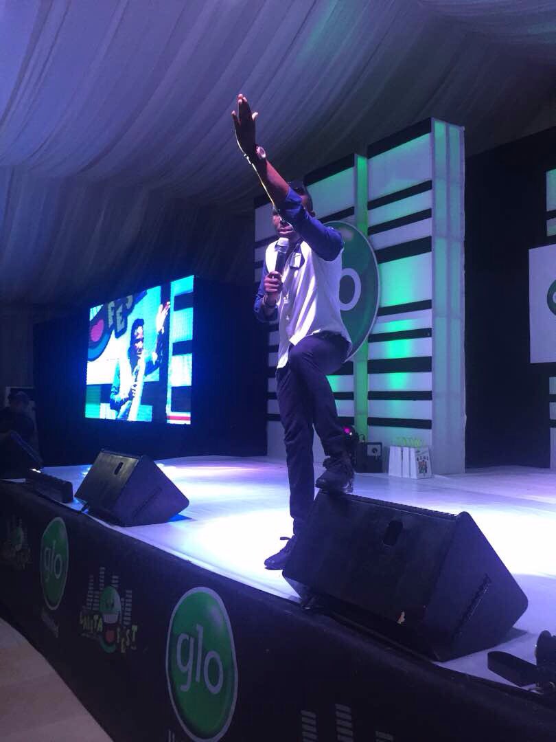 MhizRetweet's tweet photo. iamsjbmediapr: #Glolafftafest2017 #GloLafftaFestAjah. Princewill is up.😂 https://t.co/gGlBn5OLvx