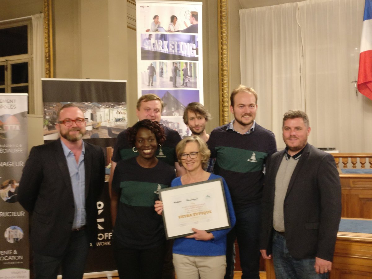 Chamboule_tous's tweet photo. Prix 3 🏆 Le projet Extra Typique 🎉🎉🎉 #SWRoubaix  #InnoSoc https://t.co/apqjAdI2pH