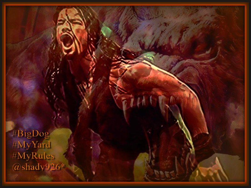 Shady926's tweet photo. #Roman they can say what they will #StillYourYard #RunByYourRules #BigDogNeverBacksDown #OnePunch #OneSpear #ThereGoesThree @romanreigns568 https://t.co/3EeuqNmLGn